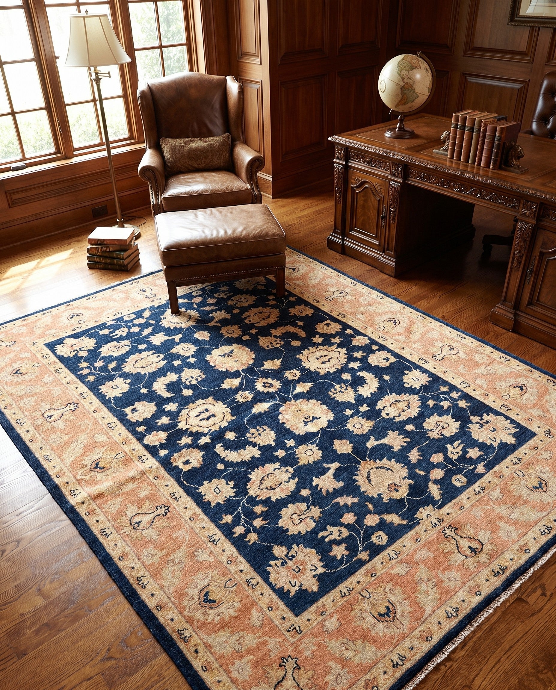 180cm x 240cm Hand Knotted Ziegler Rug