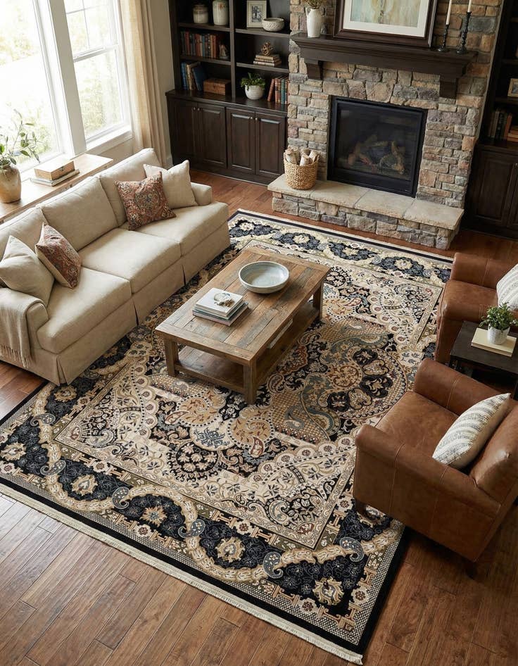 Detail image of 10' x 13' Nain Design Rug