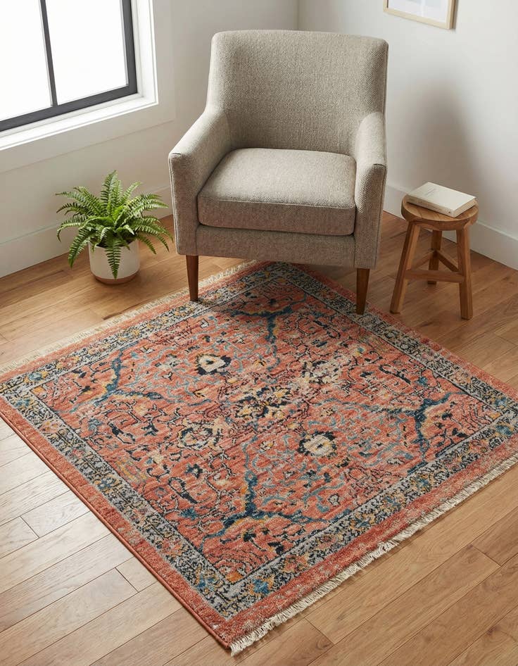 Detail image of 3' 3 x 3' 3 Lola Square Rug