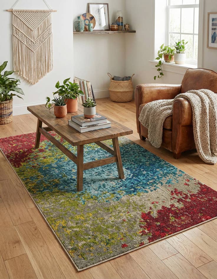 Detail image of 3' 3 x 5' 3 Washable Hyacinth Rug