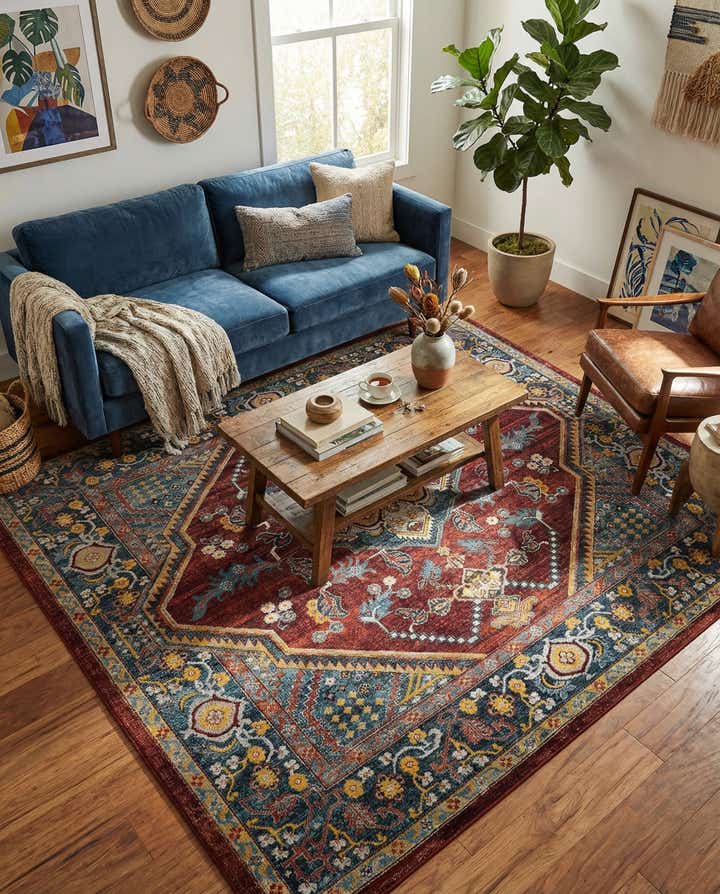 7' 10 x 7' 10 Kamala Washable Square Rug