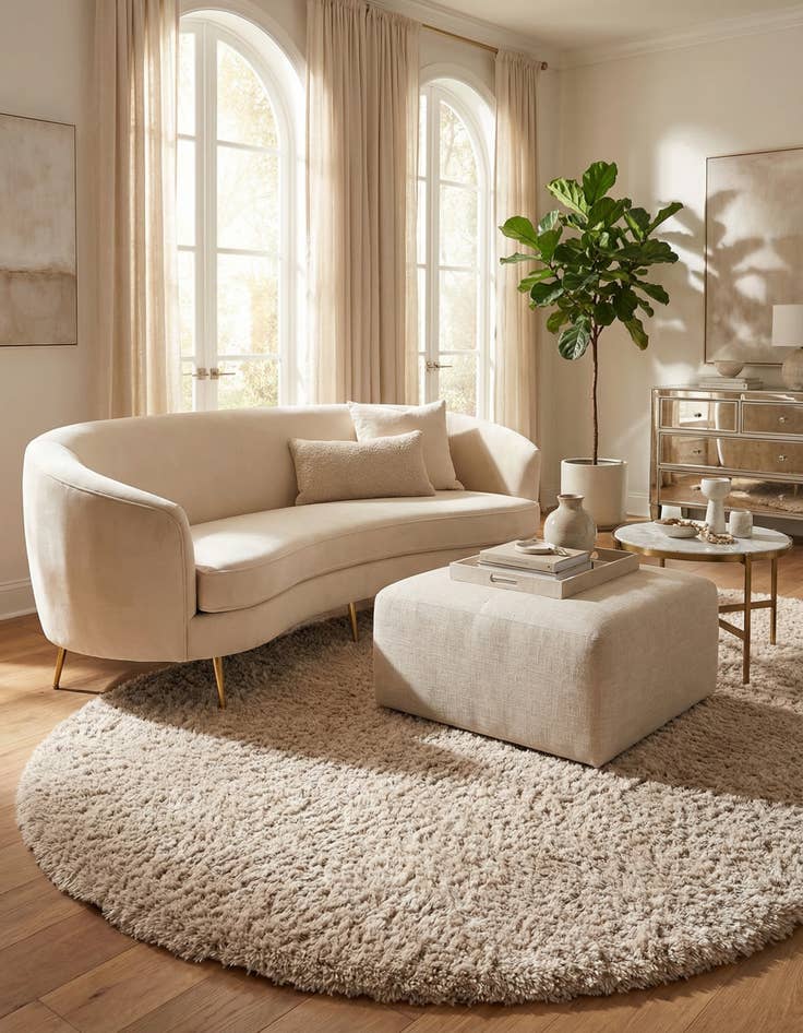 Detail image of 7' 10 x 10' Marilyn Monroe&trade; Shag Oval Rug