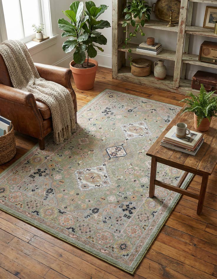 Detail image of 4' x 6' Kamala Washable Rug