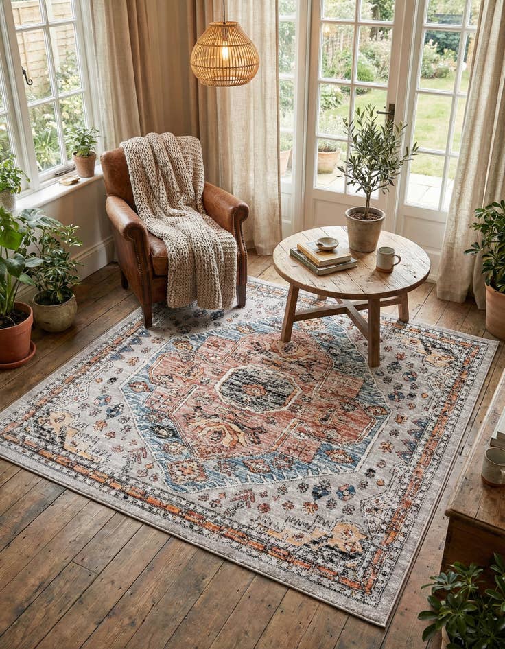 Detail image of 7' 10 x 7' 10 Aramis Square Rug