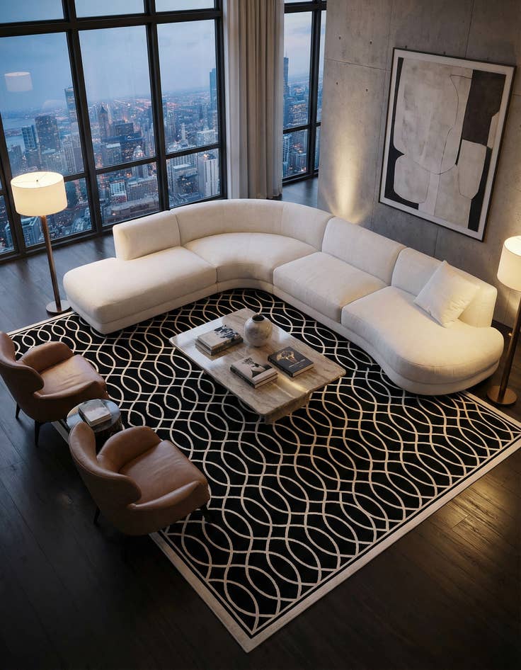 Detail image of 9' 10 x 14' Milano Rug