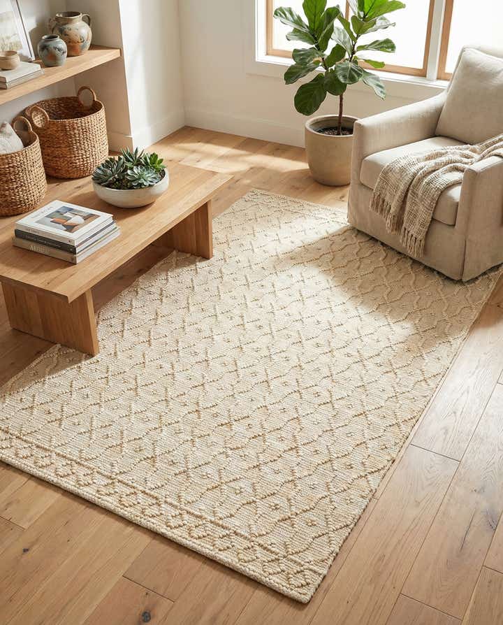 5' 3 x 8' Hand Woven Larsa Jute Rug