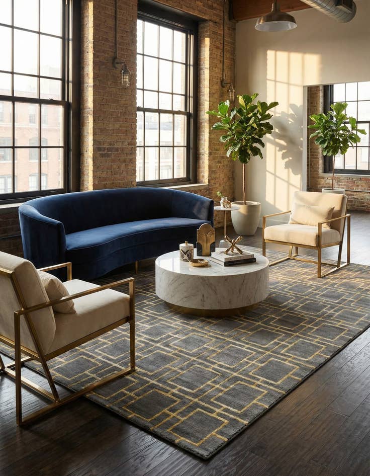 Detail image of 10' x 13' Marilyn Monroe&trade; Glam Deco Rug