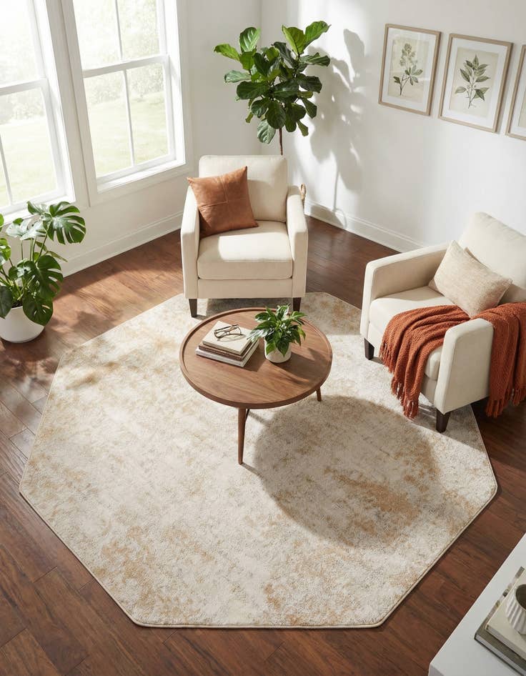 Detail image of  7' x 7' Aurora Octagon Rug