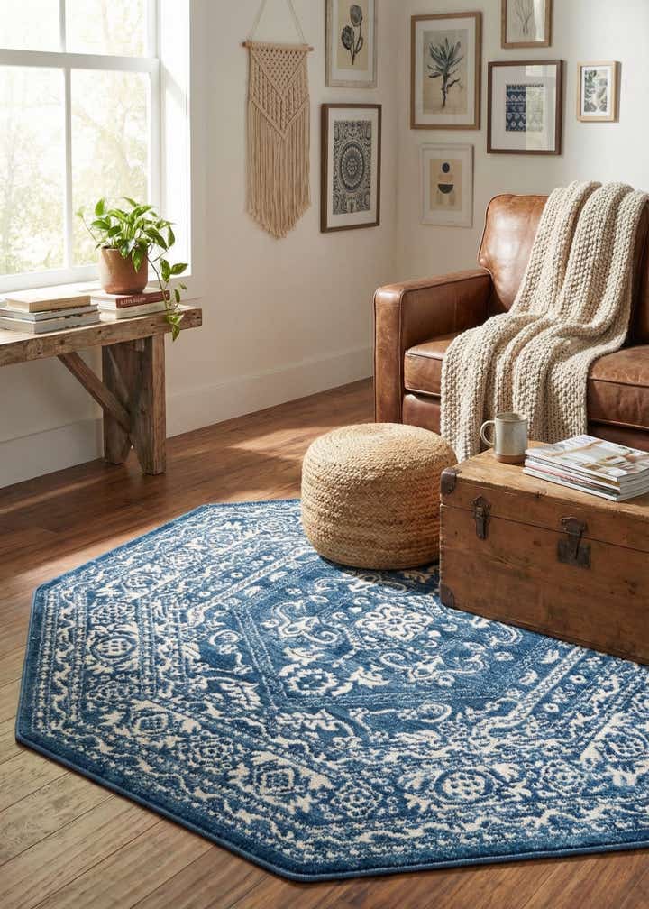 5' 3 x 5' 3 Boston Octagon Rug