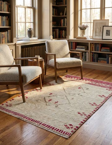 4' 2 x 6' 1 Hand Knotted Darya Wool Rug