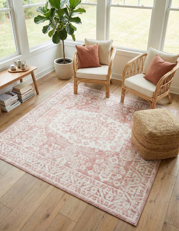 Detail image of 7' 10 x 7' 10 Oxford Square Rug