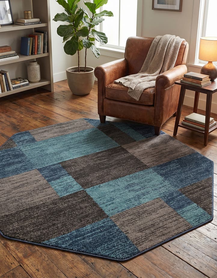 5' 3 x 5' 3 Equinox Octagon Rug