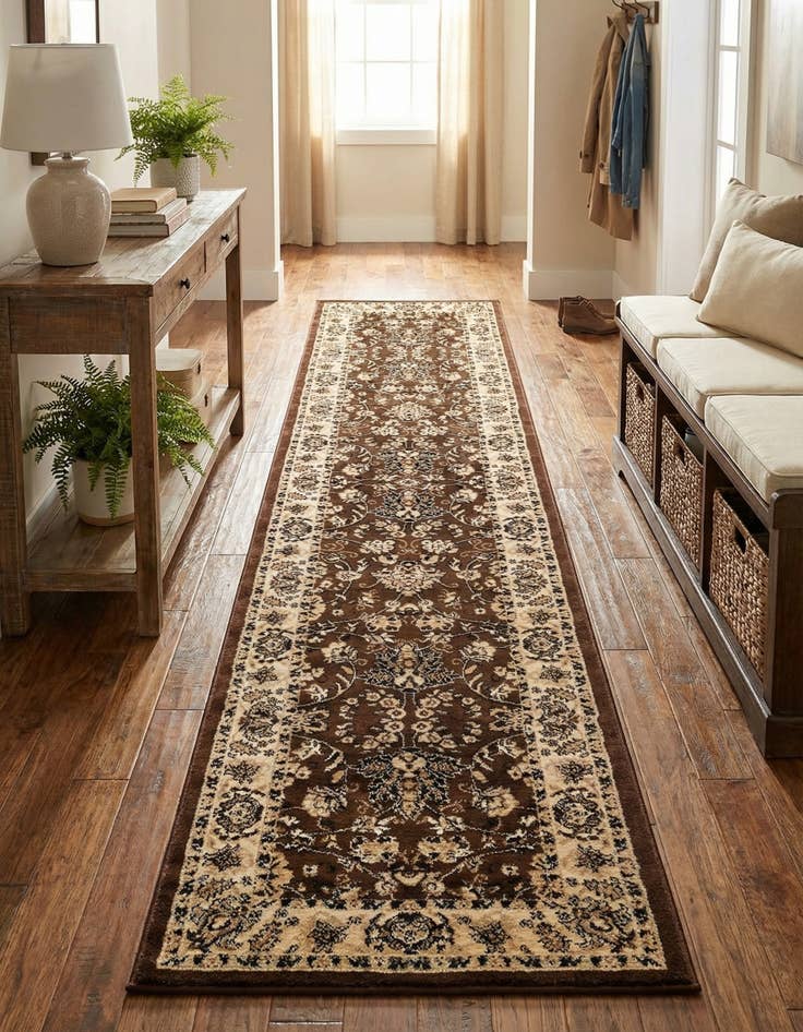 Detail image of 2' 7 x 12' Kashan Design Runner Rug