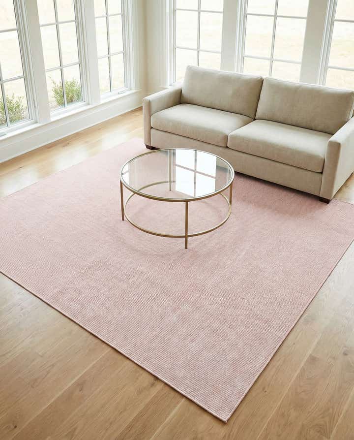 7' 10 x 7' 10 Easy-Clean Solid Indoor / Outdoor Square Rug