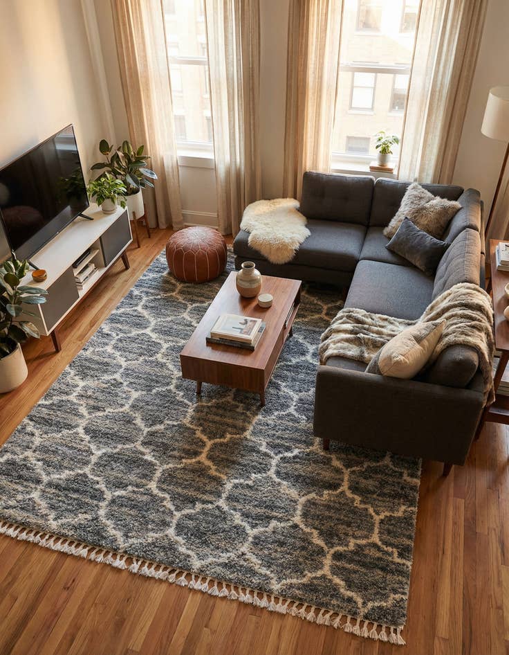 Detail image of 9' x 12' 2 Lagom Shag Rug