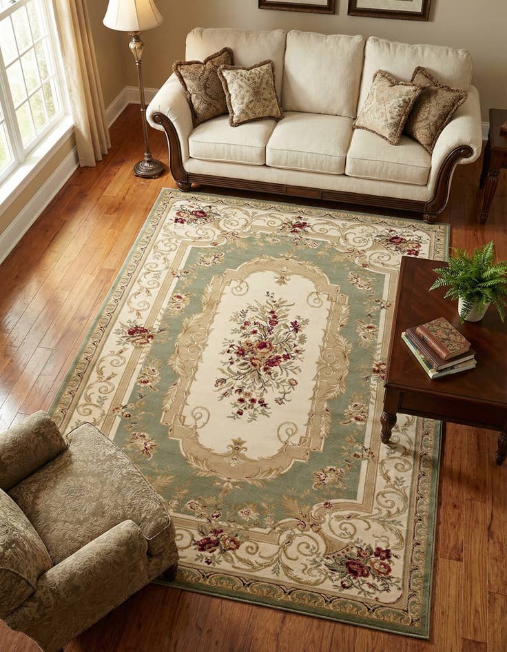 Detail image of 7' x 10' Classic Aubusson Rug