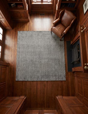 Earl Grey Hand Woven Jill Zarin English Manor Wool Square Rug