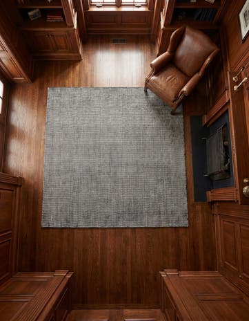 Earl Grey Hand Woven Jill Zarin English Manor Wool Square Rug
