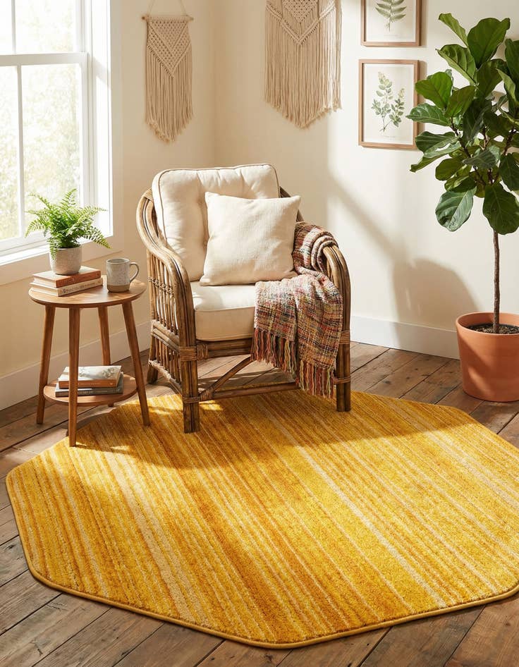 Detail image of 4' x 4' Gemstone Octagon Rug