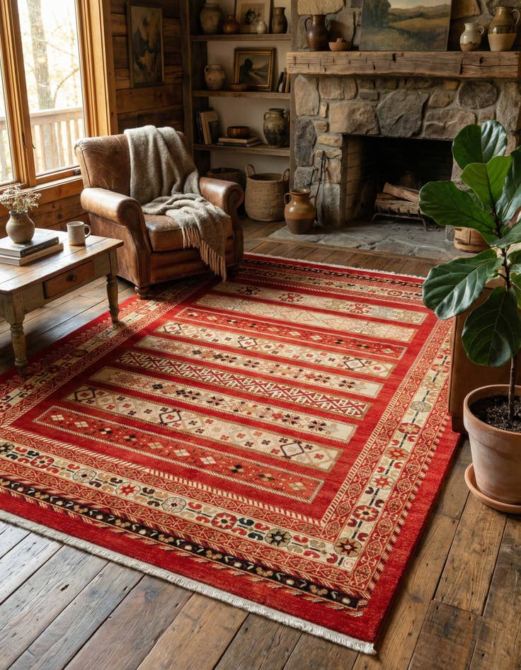 Detail image of 8' x 10' Kashkuli Gabbeh Rug