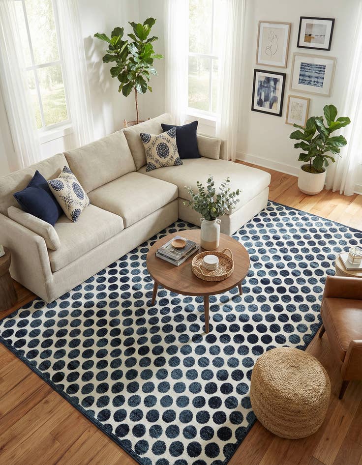 Detail image of 10' x 14' Washable Sabrina Soto Indoor / Outdoor Rug