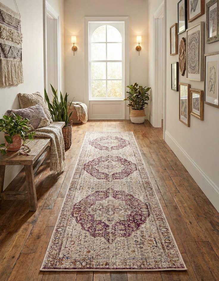 Detail image of 2' 6 x 12' Deepa Runner Rug