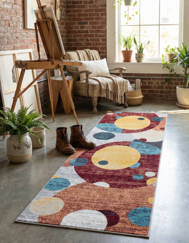 Detail image of 2' x 6' 1 Kamala Washable Runner Rug