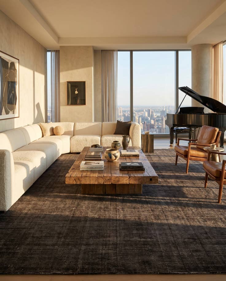 Detail image of 13' 1 x 18' 1 WoolCraft Geometric Rug