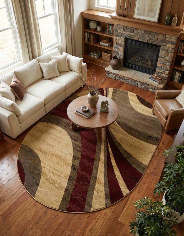 Detail image of 7' 10 x 10' Cafe Oval Rug