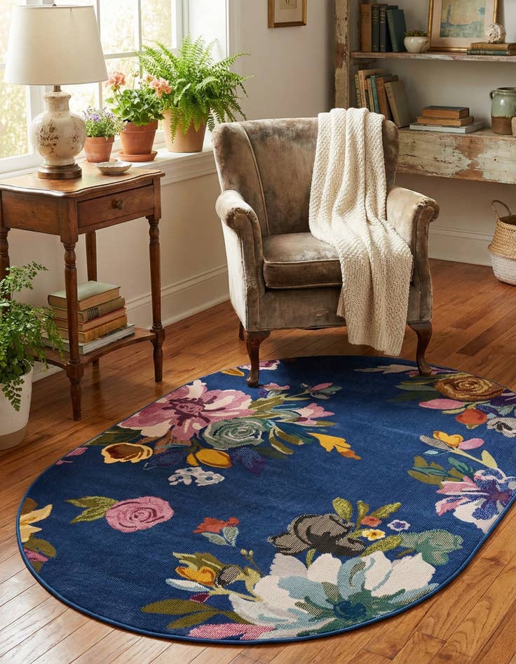 Detail image of 4' x 6' Blossom Oval Rug