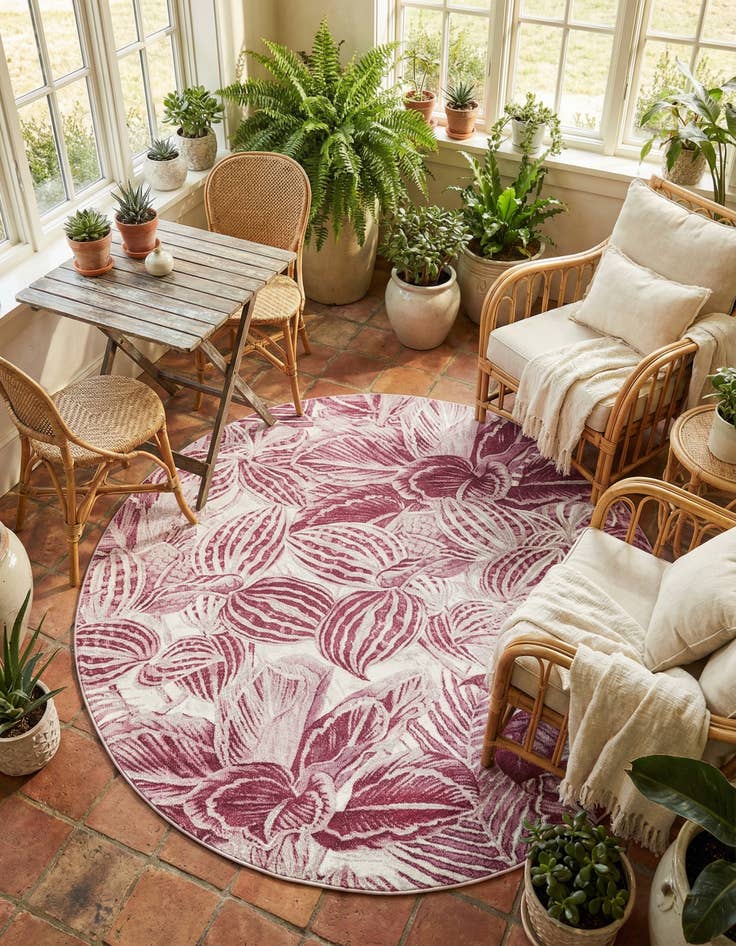 Detail image of 7' x 7' Blossom Round Rug