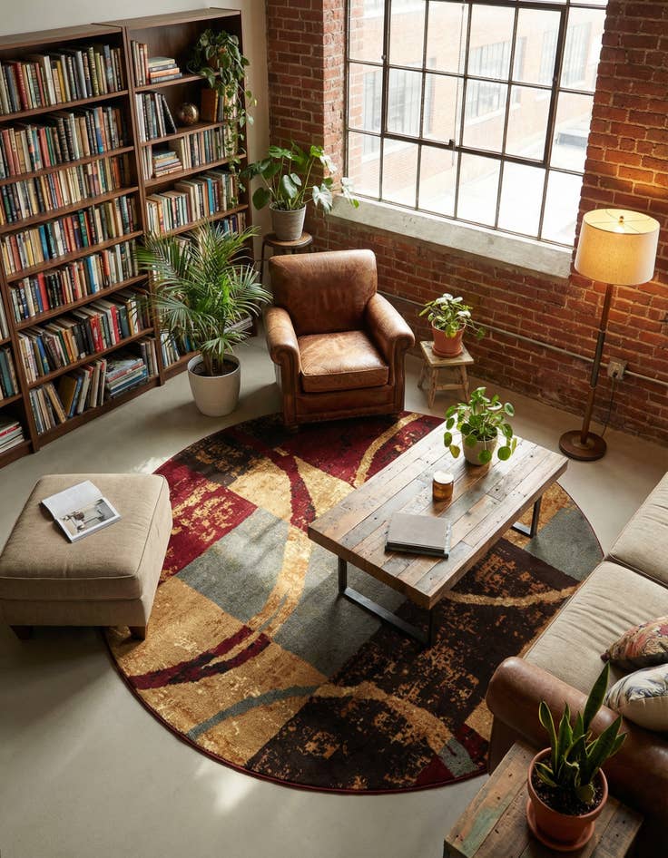 Detail image of 6' x 6' Cafe Round Rug