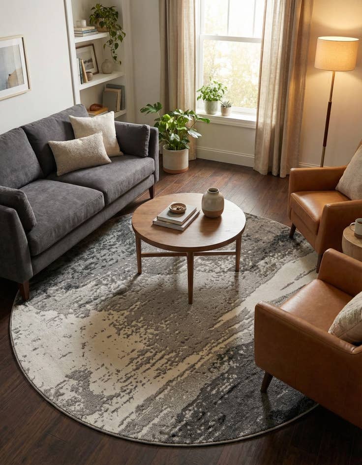 Detail image of 7' 10 x 7' 10 Oslo Round Rug