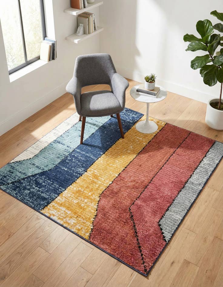 Detail image of 5' 3 x 5' 3 Tagine Square Rug