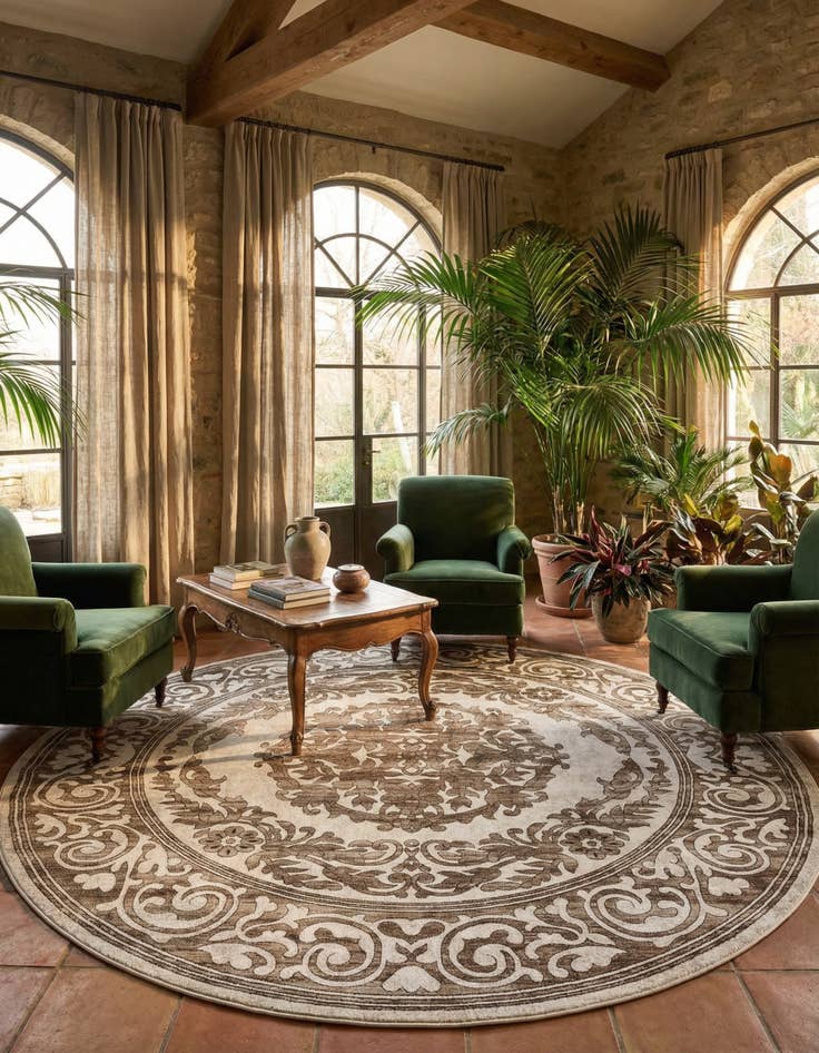 Detail image of  10' 8 x 10' 8 Hermitage Round Rug