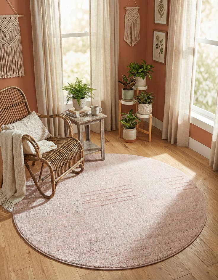 Detail image of 5' 3 x 5' 3 Hanahan Round Rug