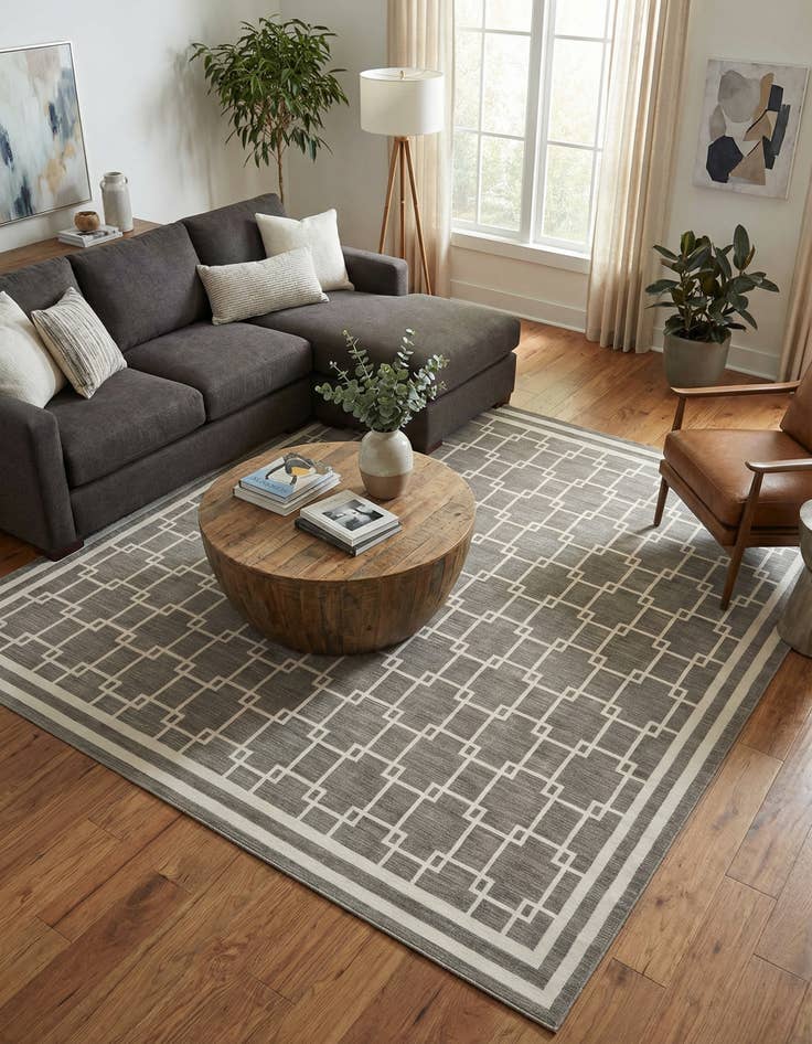 Detail image of Jill Zarin 10' x 10' Metropolitan Uptown Square Rug