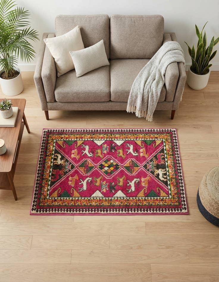 Detail image of 3' 3 x 5' 3 Washable Mesa Rug