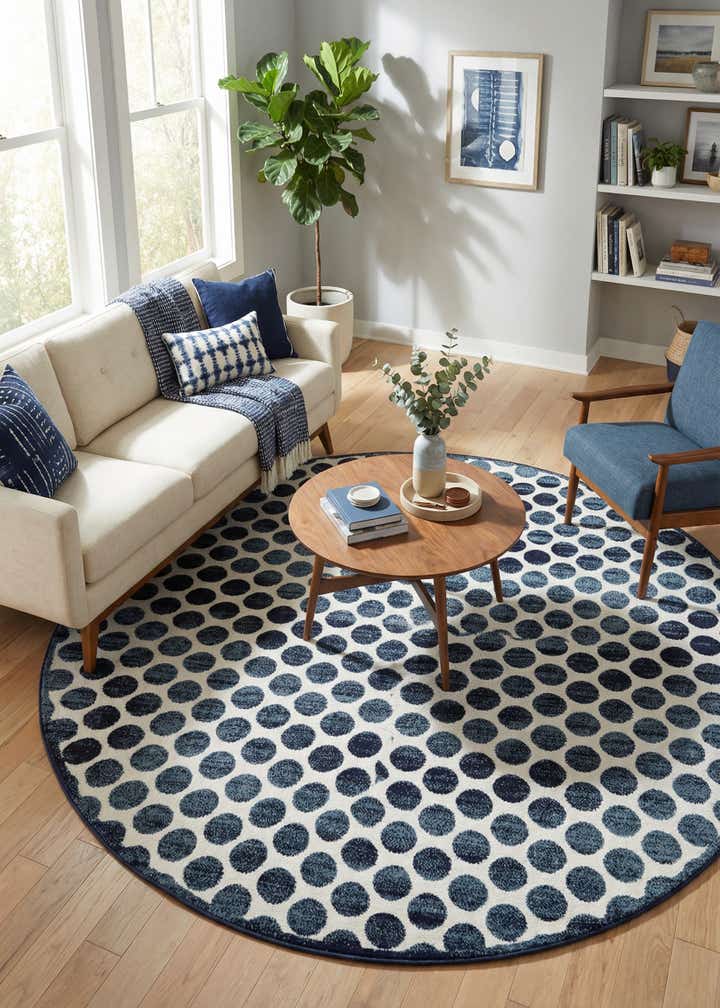 10' x 10' Easy-Clean Sabrina Soto Indoor / Outdoor Round Rug