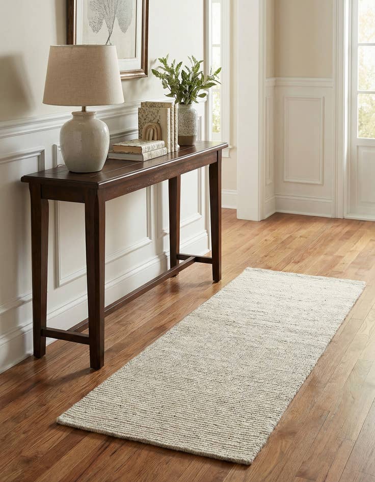 Detail image of 2' x 4' 1 Hand Woven Jill Zarin English Manor Farmhouse Wool Runner Rug