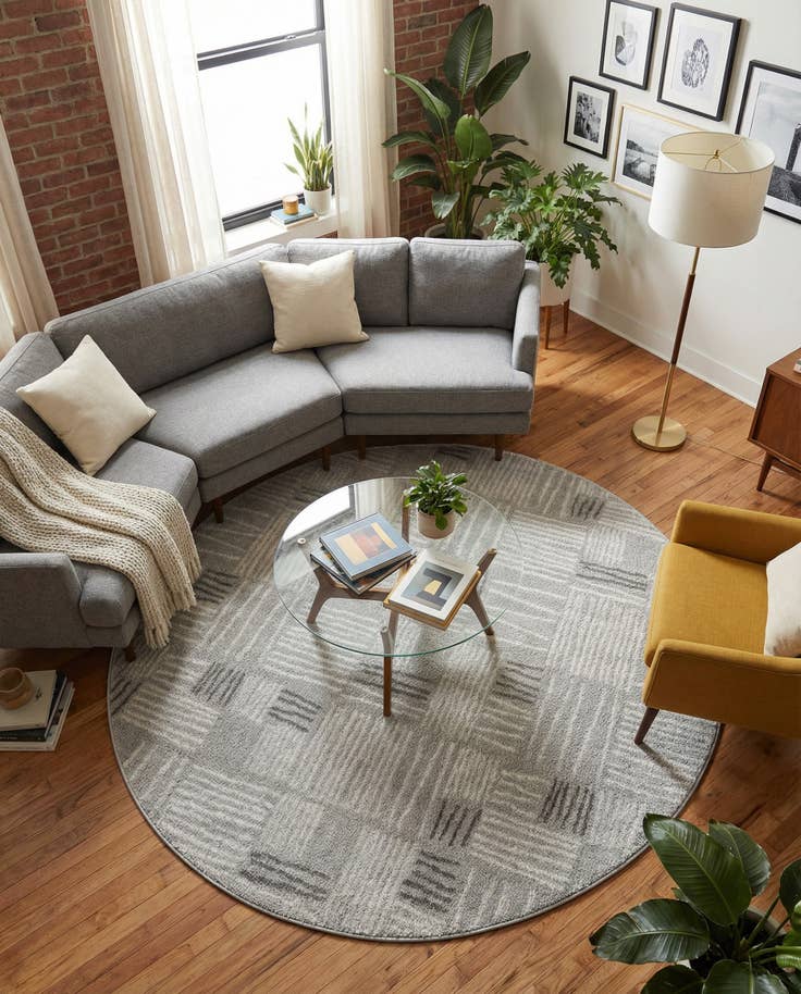 Detail image of 5' 3 x 5' 3 Hanahan Round Rug