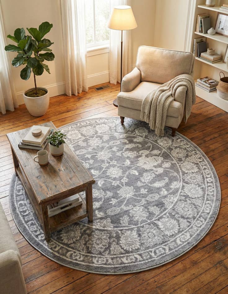 Detail image of 5' x 5' Boston Round Rug