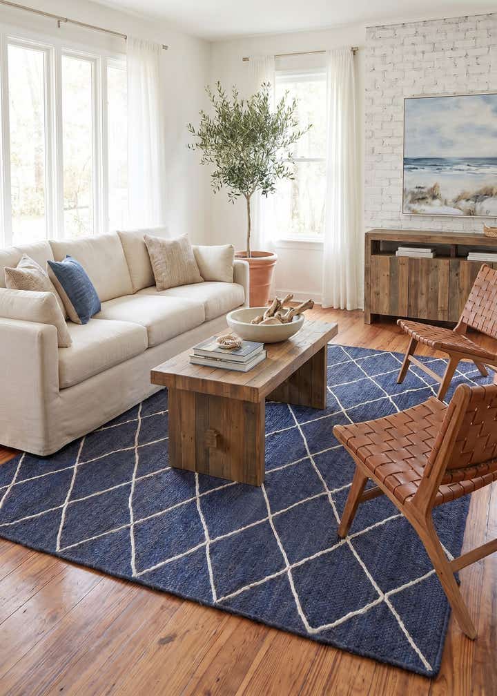 8' x 10' Handmade Braided Jute Rug