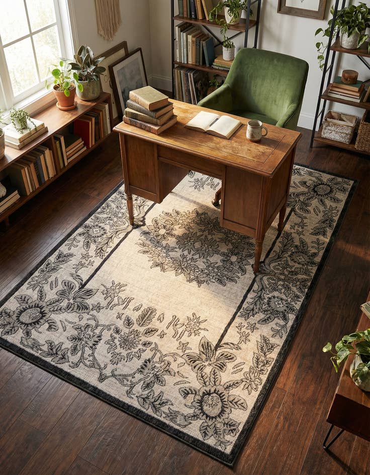 Detail image of 5' 3 x 8' Eco Traditional Rug