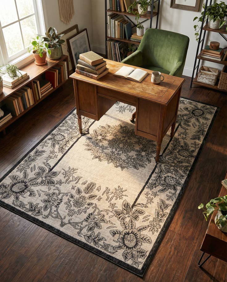Detail image of 5' 3 x 8' Eco Traditional Rug
