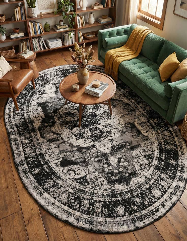 Detail image of  7' 10 x 10' Monte Carlo Oval Rug