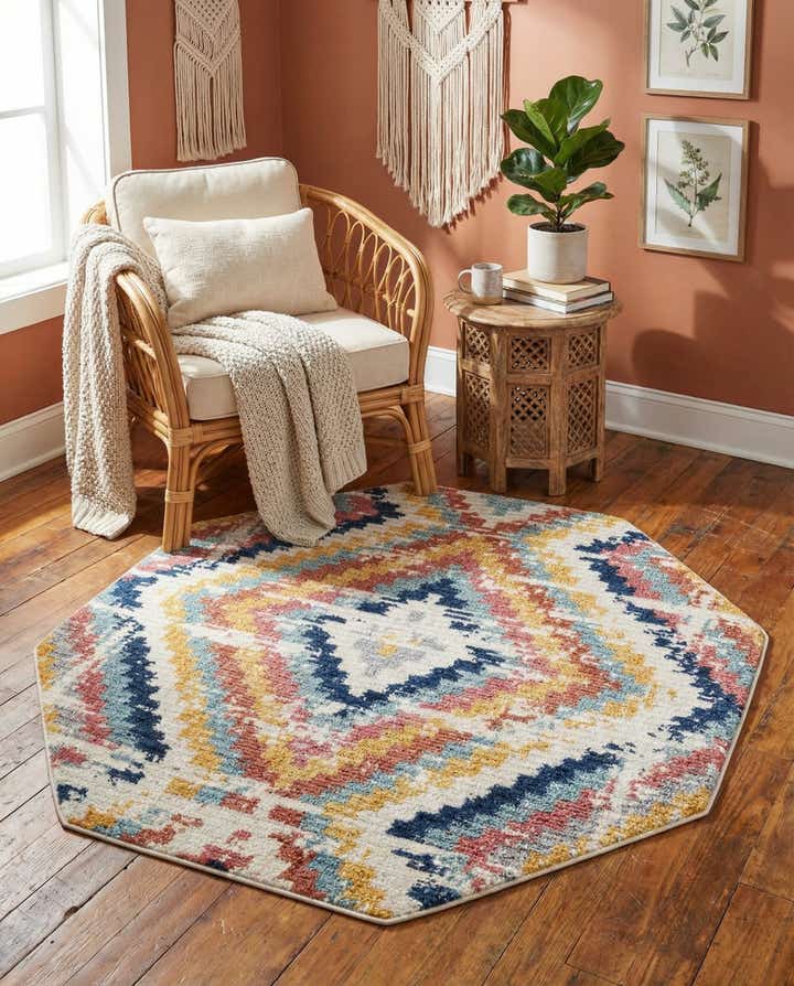 5' 3 x 5' 3 Tagine Octagon Rug