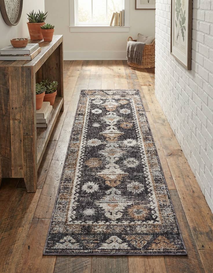 Detail image of 2' x 6' Eco Southwestern Runner Rug