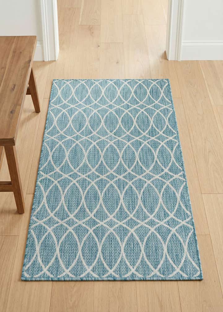 3' x 5' 3 Easy-Clean Trellis Indoor / Outdoor Rug