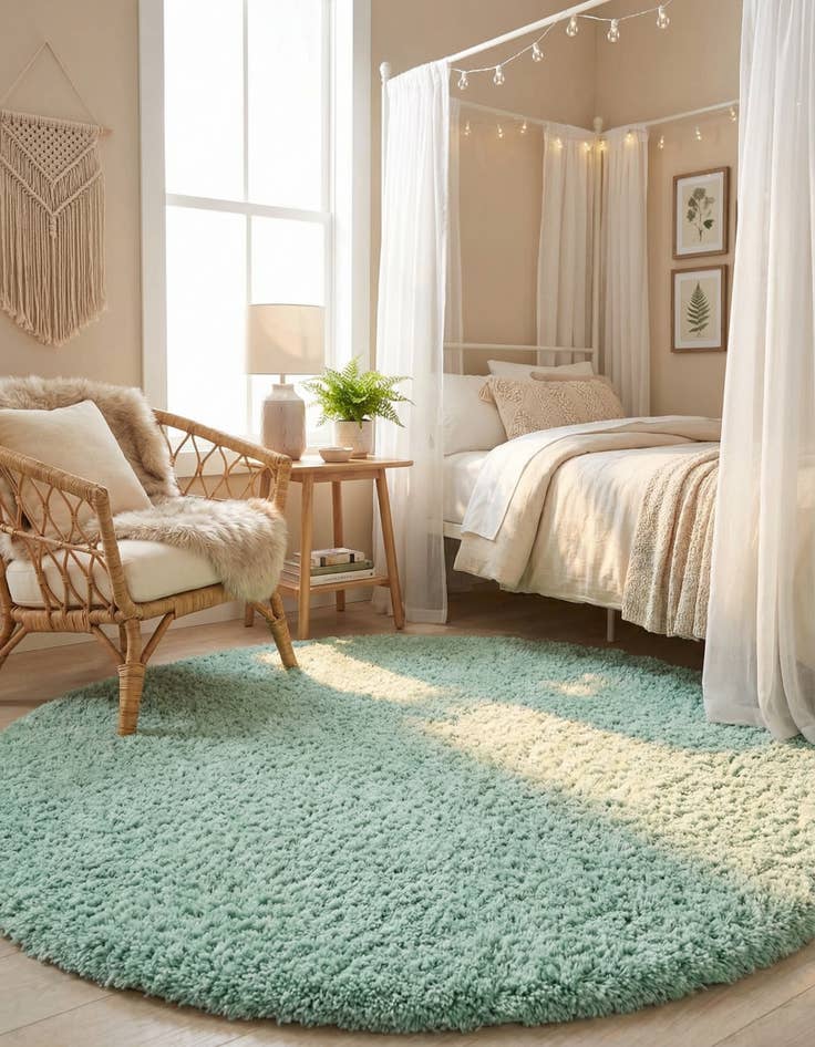 Detail image of 6' 7 x 6' 7 Infinity Shag Round Rug